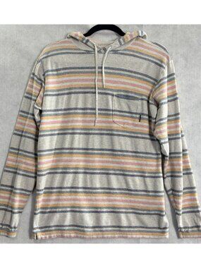 BILLABONG Men Flecker Diego Pullover Striped Hoodie Sz S Multicolor Beachy 8a-9